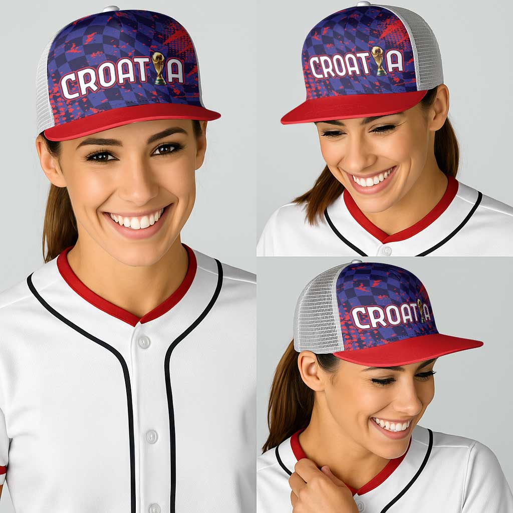 Croatia 2026 World Football Baseball Net Cap Hrvatska Vatreni - Wonder Print Shop
