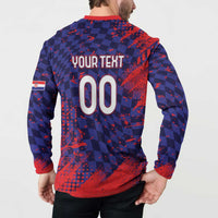 Custom Croatia 2026 World Football Button Sweatshirt Hrvatska Vatreni - Wonder Print Shop