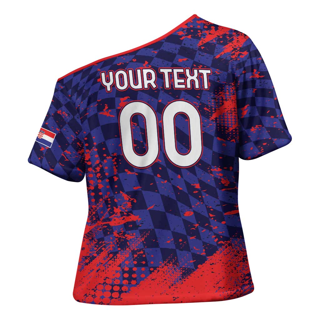 Custom Croatia 2026 World Football Cross Shoulder Shirt Hrvatska Vatreni - Wonder Print Shop