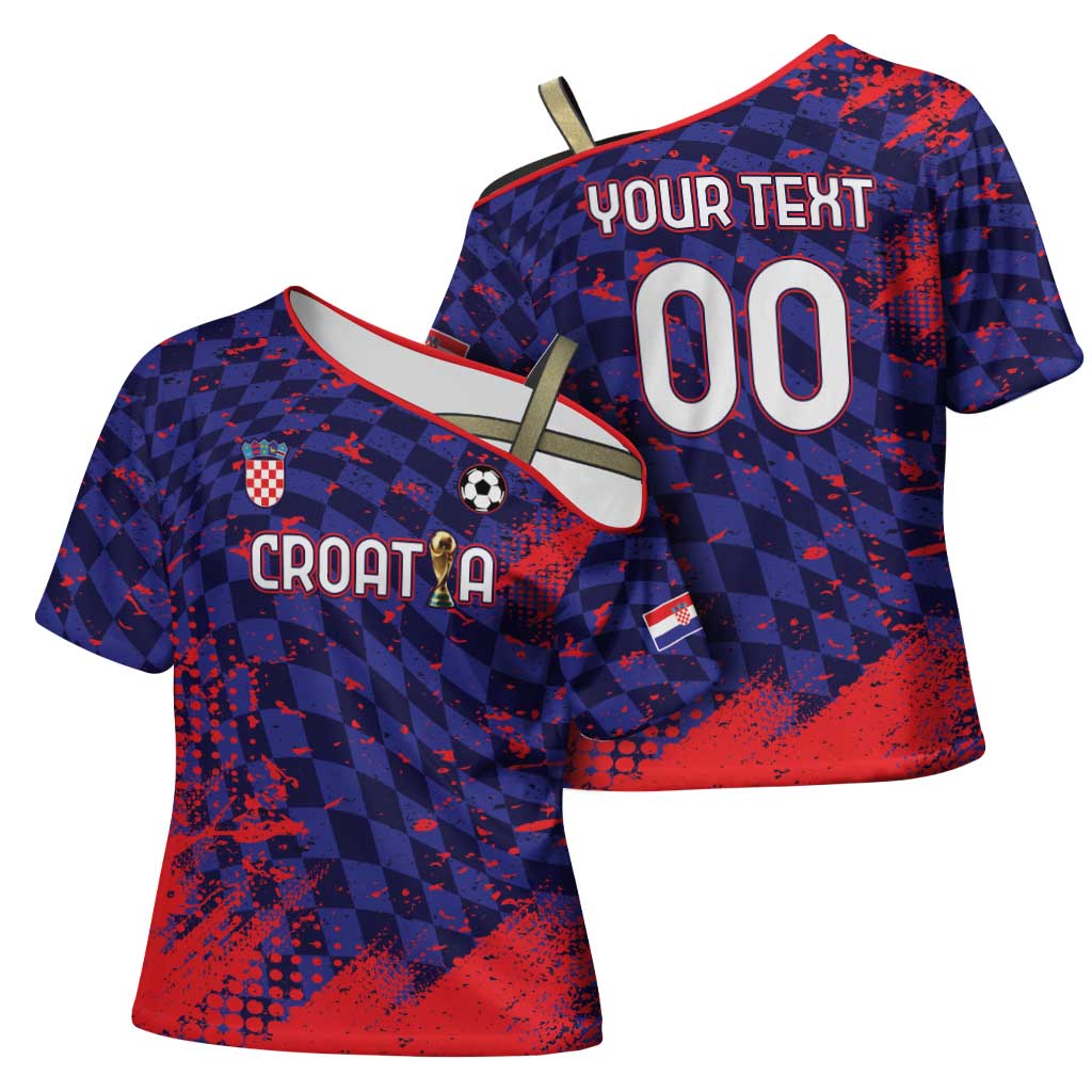 Custom Croatia 2026 World Football Cross Shoulder Shirt Hrvatska Vatreni - Wonder Print Shop
