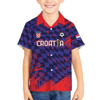 Custom Croatia 2026 World Football Kid Hawaiian Shirt Hrvatska Vatreni - Wonder Print Shop