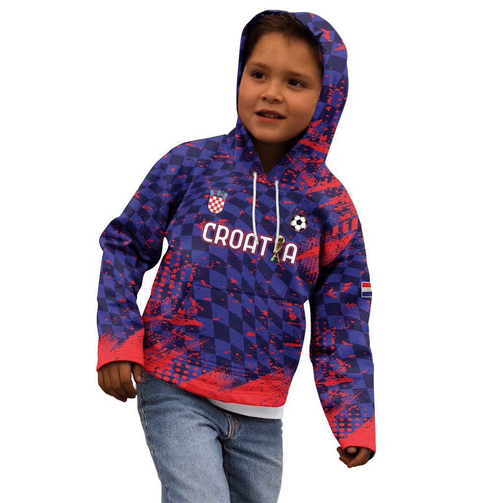 Custom Croatia 2026 World Football Kid Hoodie Hrvatska Vatreni - Wonder Print Shop