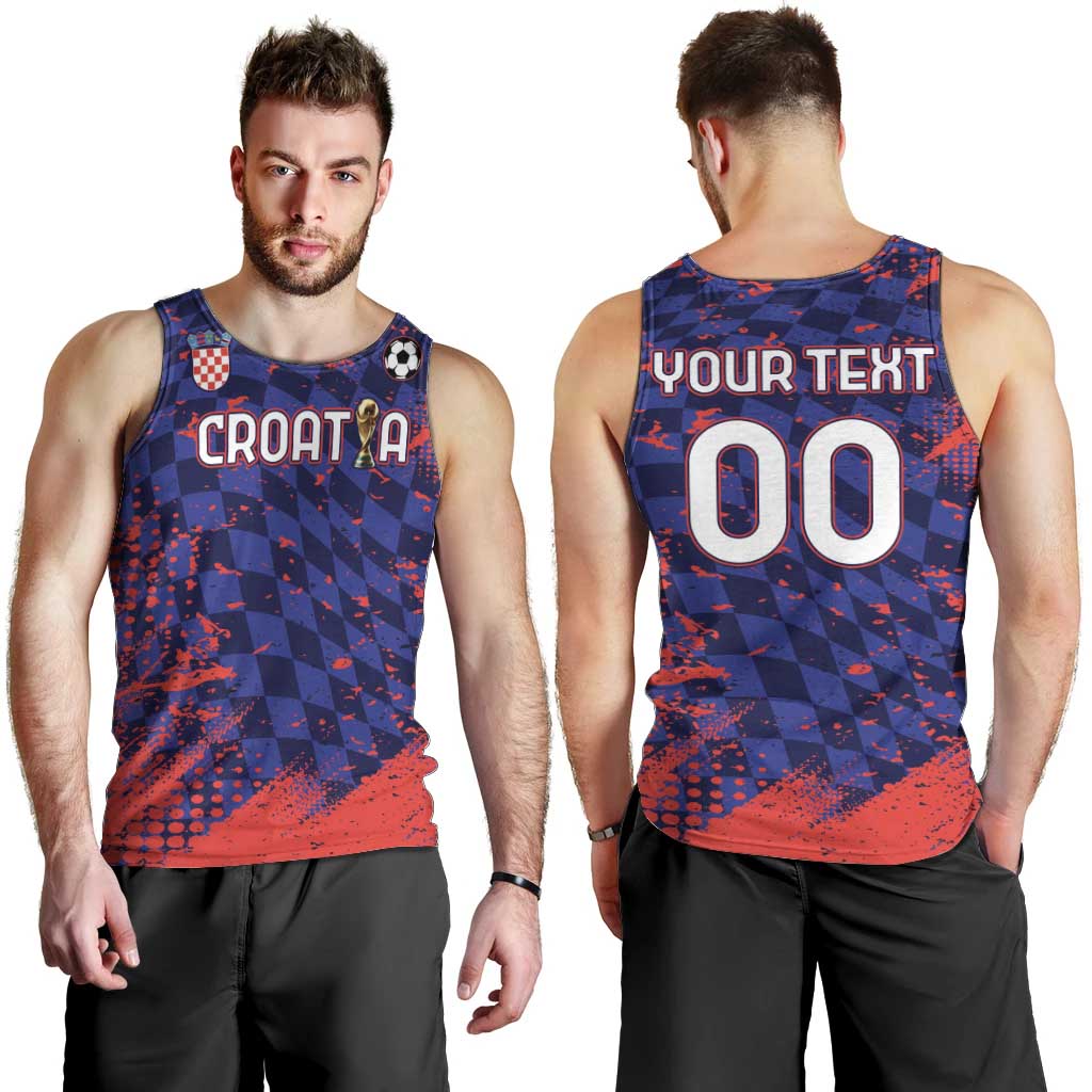 Custom Croatia 2026 World Football Men Tank Top Hrvatska Vatreni - Wonder Print Shop
