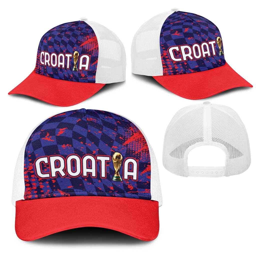 Croatia 2026 World Football Mesh Trucker Cap Hrvatska Vatreni - Wonder Print Shop
