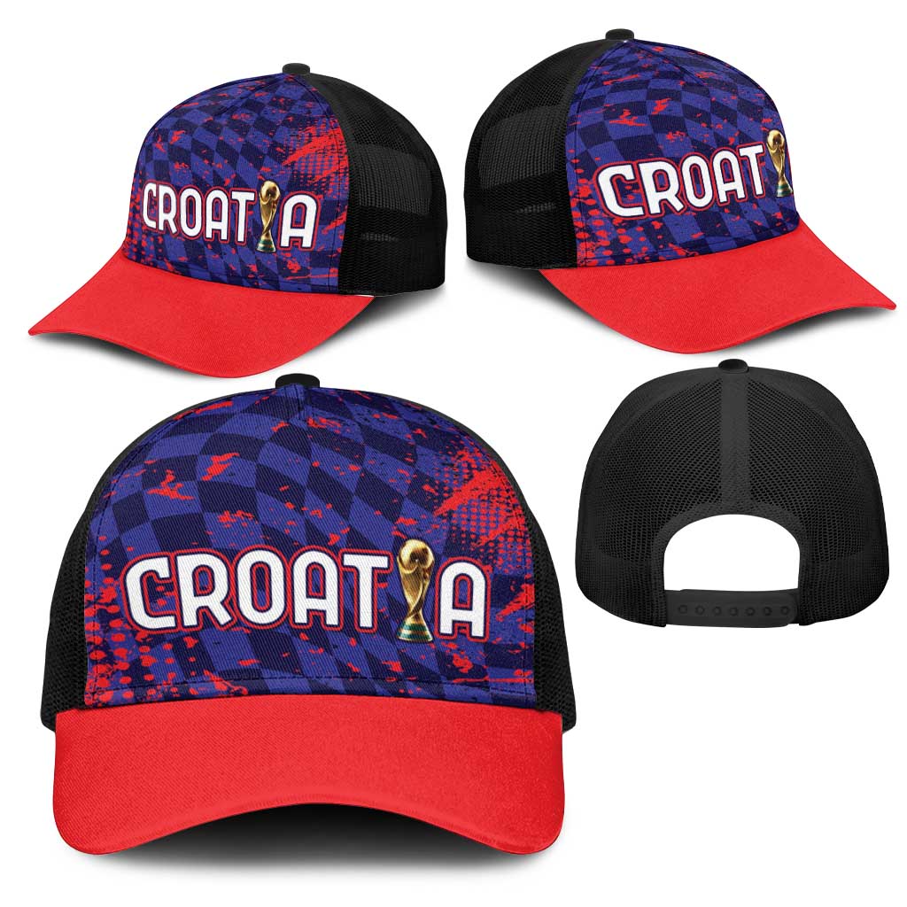 Croatia 2026 World Football Mesh Trucker Cap Hrvatska Vatreni - Wonder Print Shop