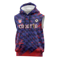 Custom Croatia 2026 World Football Sleeveless Hoodie Hrvatska Vatreni - Wonder Print Shop