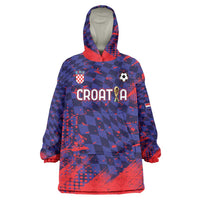 Custom Croatia 2026 World Football Wearable Blanket Hoodie Hrvatska Vatreni - Wonder Print Shop