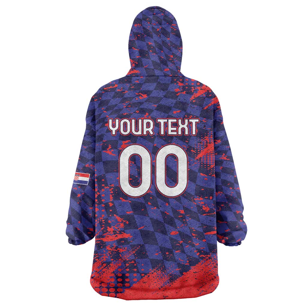 Custom Croatia 2026 World Football Wearable Blanket Hoodie Hrvatska Vatreni - Wonder Print Shop
