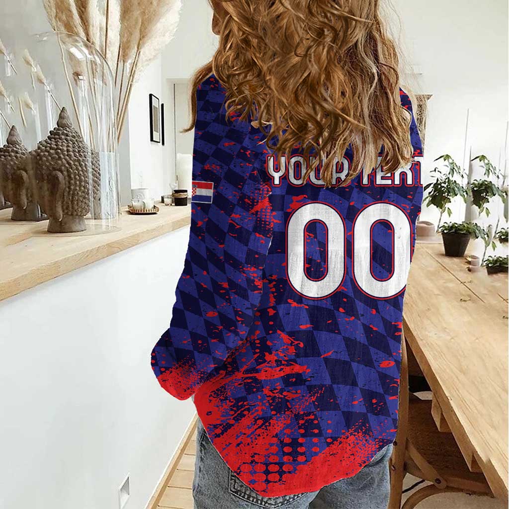 Custom Croatia 2026 World Football Women Casual Shirt Hrvatska Vatreni - Wonder Print Shop
