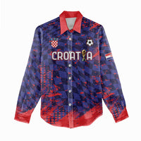 Custom Croatia 2026 World Football Women Casual Shirt Hrvatska Vatreni - Wonder Print Shop