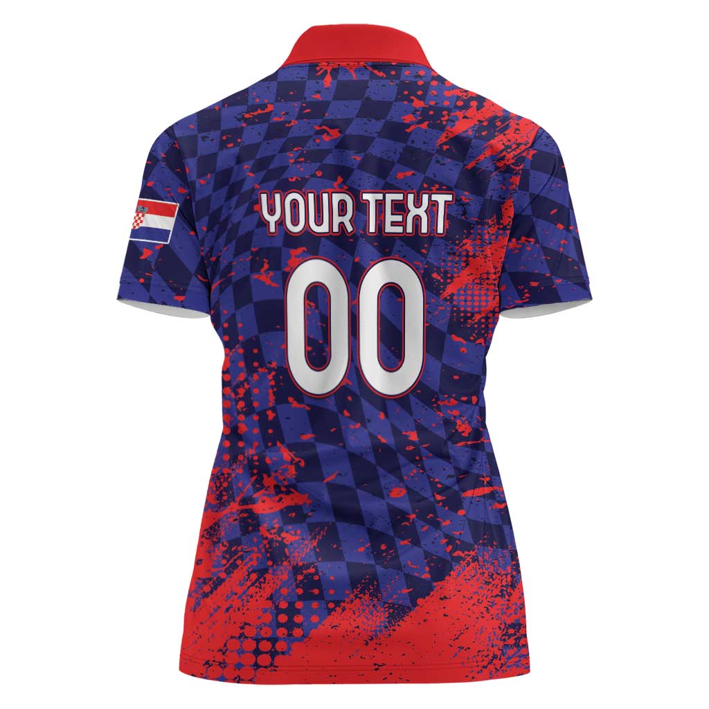 Custom Croatia 2026 World Football Women Polo Shirt Hrvatska Vatreni - Wonder Print Shop