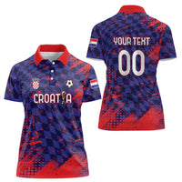Custom Croatia 2026 World Football Women Polo Shirt Hrvatska Vatreni - Wonder Print Shop