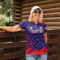 Custom Croatia 2026 World Football Women Polo Shirt Hrvatska Vatreni - Wonder Print Shop