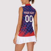 Custom Croatia 2026 World Football Women Sleeveless Polo Shirt Hrvatska Vatreni - Wonder Print Shop