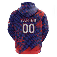 Custom Croatia 2026 World Football Zip Hoodie Hrvatska Vatreni - Wonder Print Shop