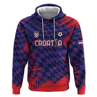 Custom Croatia 2026 World Football Zip Hoodie Hrvatska Vatreni - Wonder Print Shop