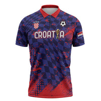 Custom Croatia 2026 World Football Zipper Polo Shirt Hrvatska Vatreni - Wonder Print Shop