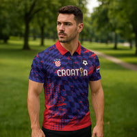 Custom Croatia 2026 World Football Zipper Polo Shirt Hrvatska Vatreni - Wonder Print Shop