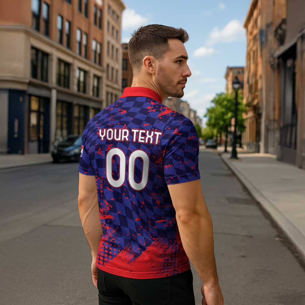 Custom Croatia 2026 World Football Zipper Polo Shirt Hrvatska Vatreni - Wonder Print Shop