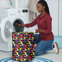 Haiti Map Camouflage Colorful Laundry Basket - Wonder Print Shop
