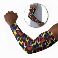 Haiti Map Camouflage Colorful Arm Sleeves - Wonder Print Shop