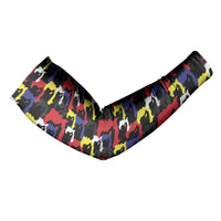 Haiti Map Camouflage Colorful Arm Sleeves - Wonder Print Shop