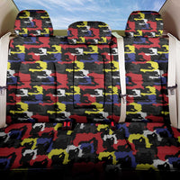 Haiti Map Camouflage Colorful Back Car Seat Cover - Wonder Print Shop