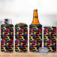 Haiti Map Camouflage Colorful 4 in 1 Can Cooler Tumbler - Wonder Print Shop