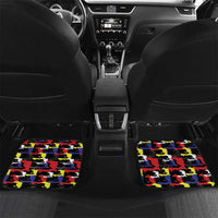 Haiti Map Camouflage Colorful Car Mats - Wonder Print Shop