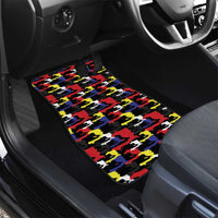 Haiti Map Camouflage Colorful Car Mats - Wonder Print Shop