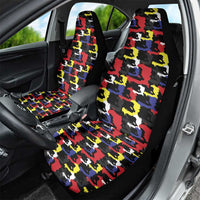 Haiti Map Camouflage Colorful Car Seat Cover - Wonder Print Shop