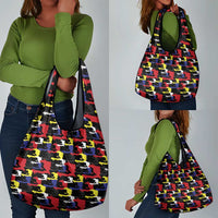 Haiti Map Camouflage Colorful Grocery Bag - Wonder Print Shop
