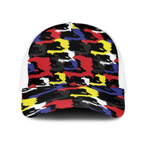 Haiti Map Camouflage Colorful Mesh Trucker Cap - Wonder Print Shop