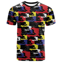 Haiti Map Camouflage Colorful T shirt - Wonder Print Shop