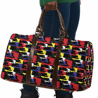 Haiti Map Camouflage Colorful Travel Bag - Wonder Print Shop