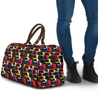 Haiti Map Camouflage Colorful Travel Bag - Wonder Print Shop