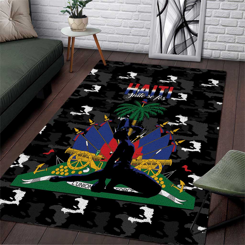Haiti Map Camouflage Area Rug Unique Style - Wonder Print Shop