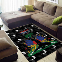 Haiti Map Camouflage Area Rug Unique Style - Wonder Print Shop