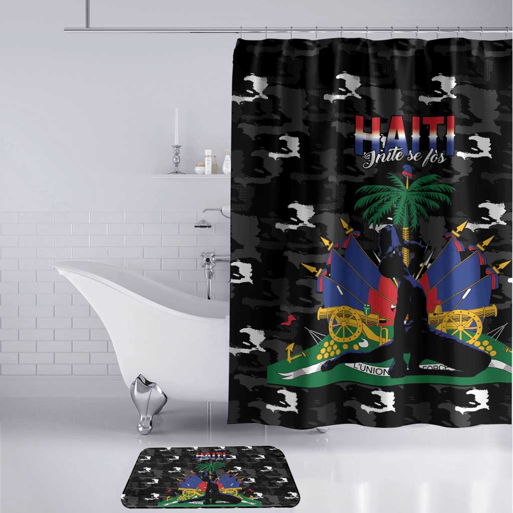 Haiti Map Camouflage Bathroom Set Unique Style - Wonder Print Shop