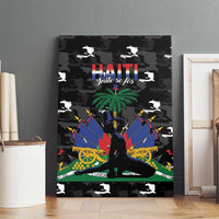 Haiti Map Camouflage Canvas Wall Art Unique Style - Wonder Print Shop