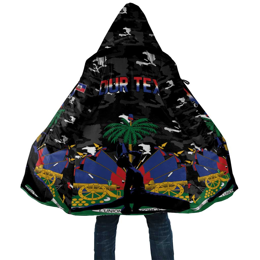 Personalized Haiti Map Camouflage Cloak Unique Style - Wonder Print Shop