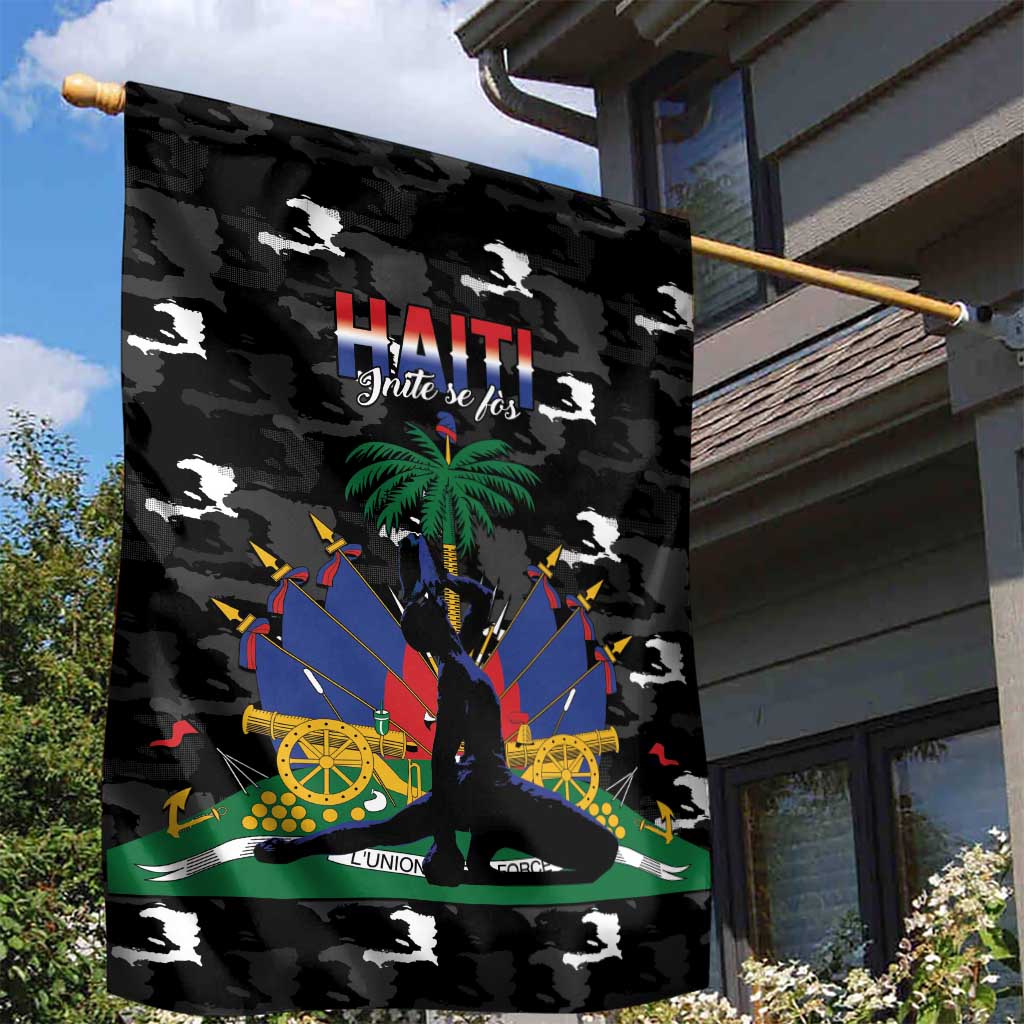 Haiti Map Camouflage Garden Flag Unique Style - Wonder Print Shop