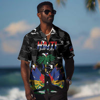 Personalized Haiti Map Camouflage Hawaiian Shirt Unique Style - Wonder Print Shop