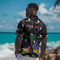 Personalized Haiti Map Camouflage Hawaiian Shirt Unique Style - Wonder Print Shop
