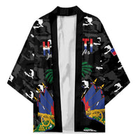 Personalized Haiti Map Camouflage Kimono Unique Style - Wonder Print Shop