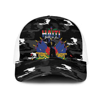 Haiti Map Camouflage Mesh Trucker Cap Unique Style - Wonder Print Shop
