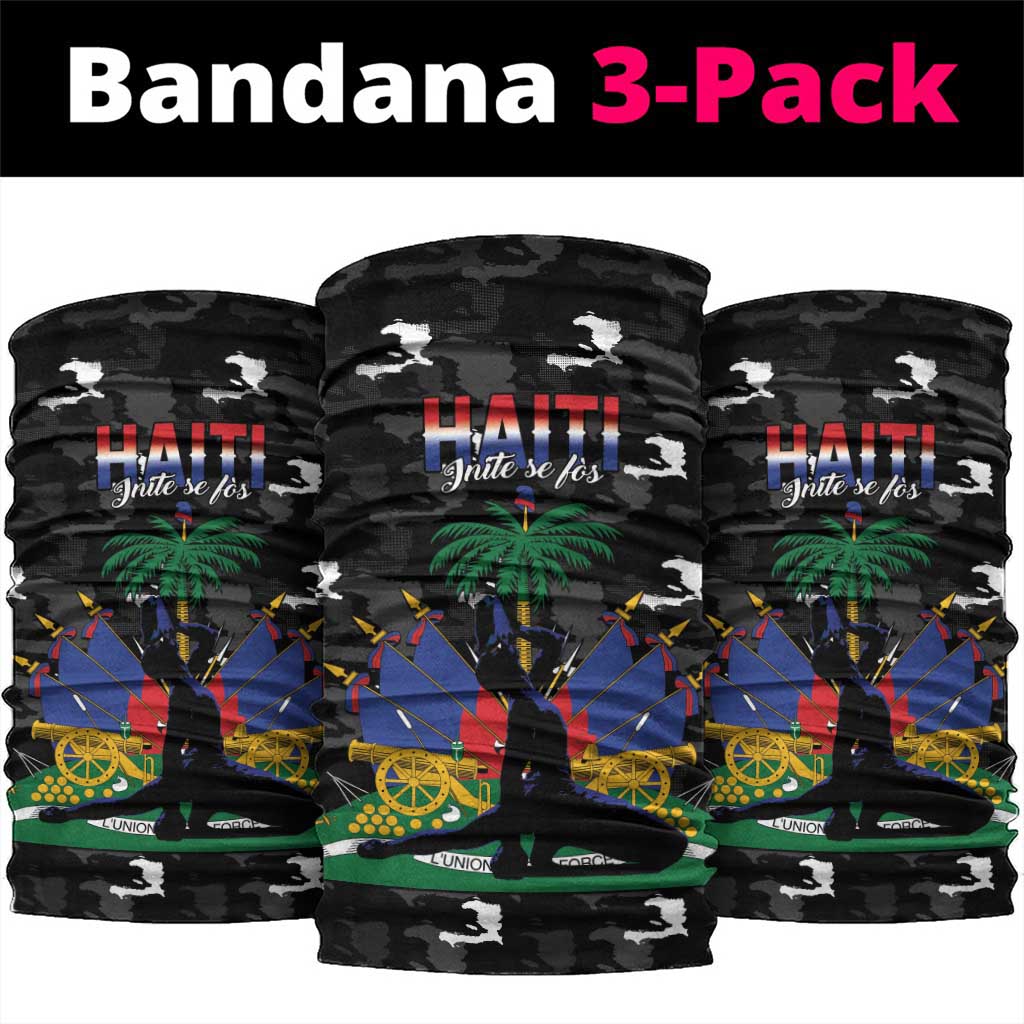 Haiti Map Camouflage Neck Gaiter Unique Style - Wonder Print Shop