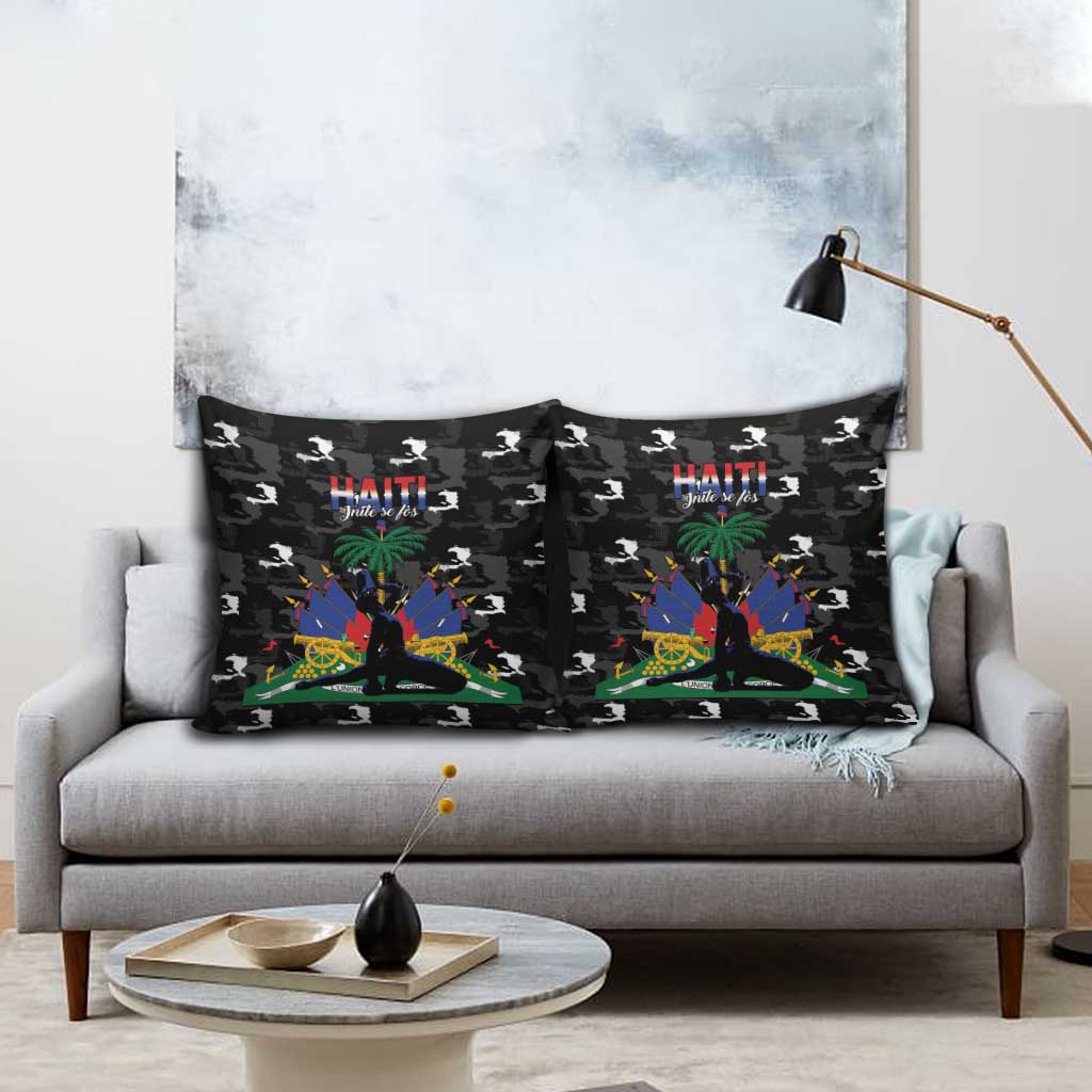 Haiti Map Camouflage Pillow Cover Unique Style - Wonder Print Shop