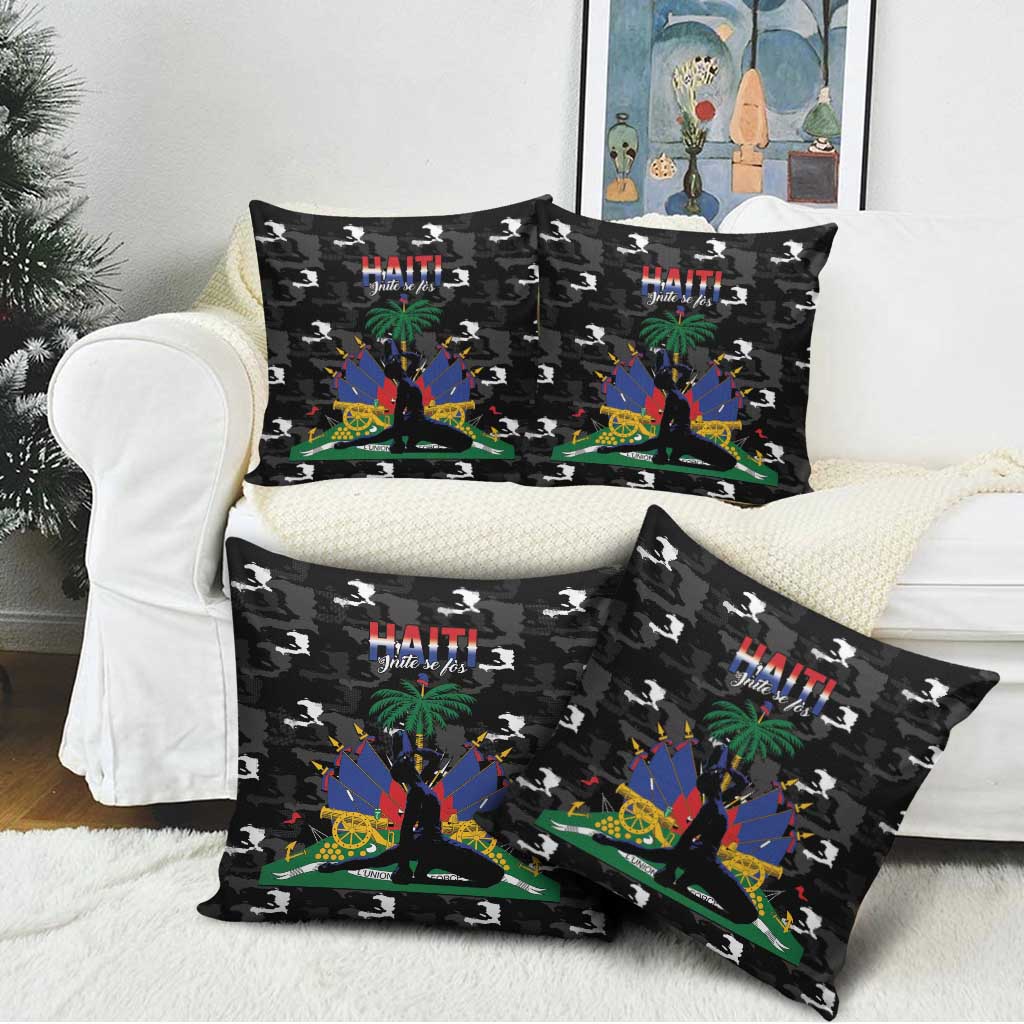 Haiti Map Camouflage Pillow Cover Unique Style - Wonder Print Shop