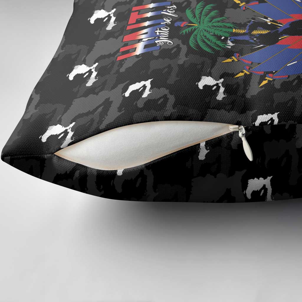Haiti Map Camouflage Pillow Cover Unique Style - Wonder Print Shop